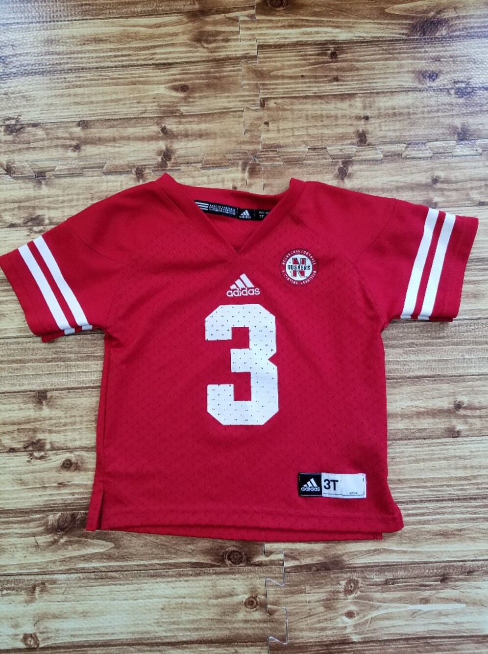 Adidas Nebraska Cornhuskers Toddler Football Jersey Red Size 3T Boys